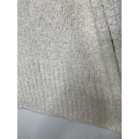 J Jill Sweater Womens Sz M Cream Tan Wool Blend Textured Knit Pullover Purejill - Picture 6 of 6